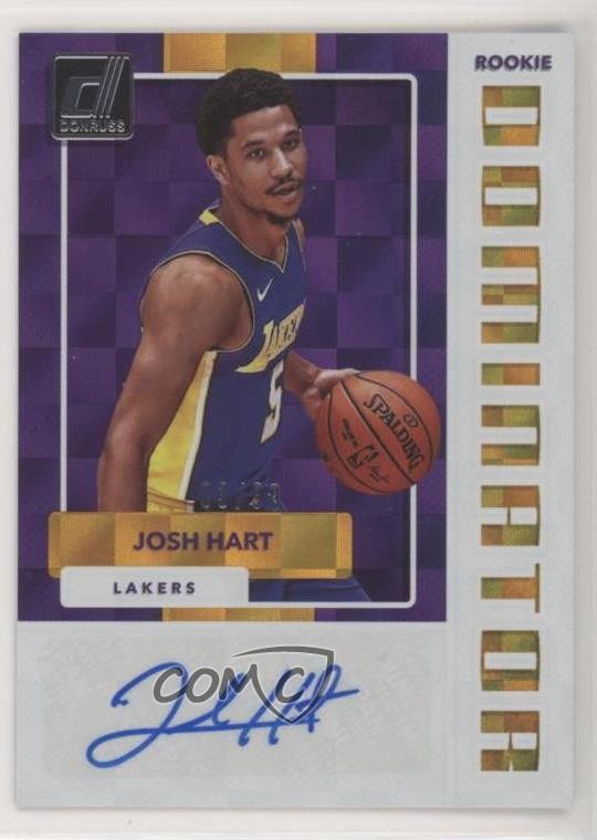 2017-18 Panini Donruss Rookie Dominators Signatures /99 Josh Hart Auto RC 04u1