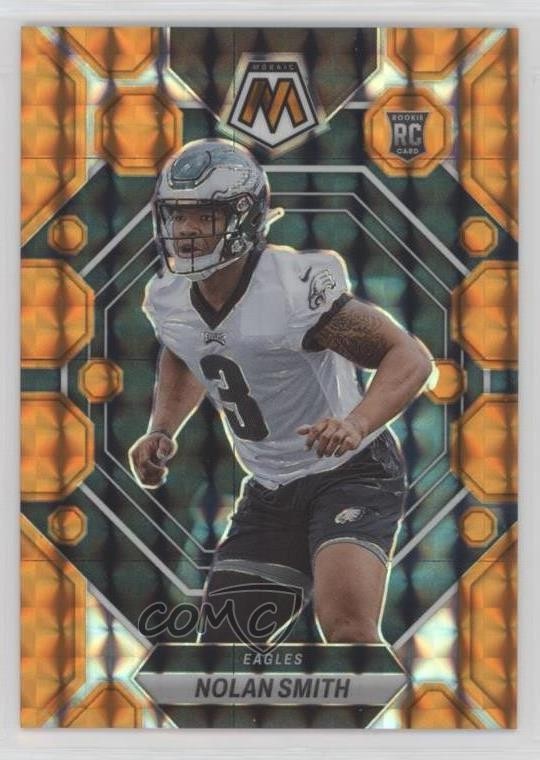 2023 Panini Mosaic Rookies Orange Mosaic Prizm 16/199 Nolan Smith #353 12h1