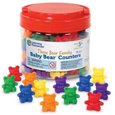 Learning Resources Baby Bear Counters - 102 102 Pieces (1 Pack), Multicolor