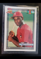 Topps 40 #1 Carl Everett Draft Pick New York Yankees MLB Baseball Trading Card