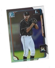2015 Bowman Chrome Draft Refractors #162 Justin Jacome MARLINS