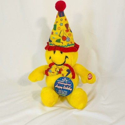 DanDee Tickle Tickle Wiggle Wiggle Happy Birthday Singing Smiley Face Plush Toy