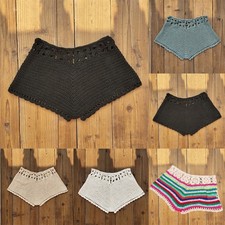 Pantaloncini donna costume da bagno spiaggia bikini traspiranti tempo libero comodi uncinetto