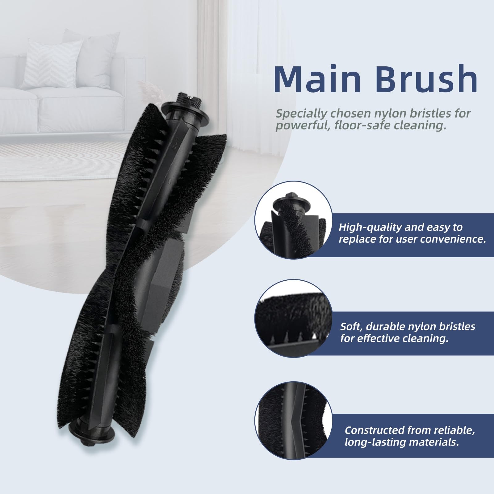 Replacement Parts for Tikom G8000 Honiture G20 2 Roller Brushes 6 Filters