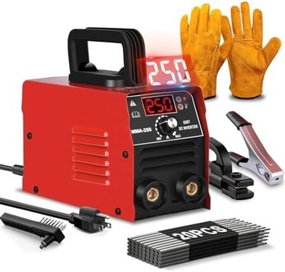 Stick Welder 250 Amp 110V Mini LED Display Digital Inverter IGBT Welding Machine