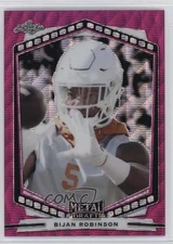 2022 Leaf Draft Metal Portrait Pink Wave Bijan Robinson #P-BR1