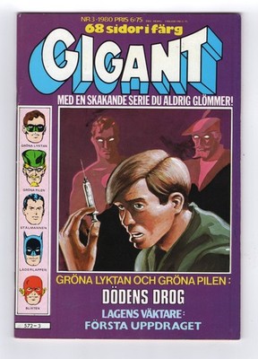 1971 DC GREEN LANTERN #85 NEAL ADAMS SPEEDY DRUG ISSUE RARE KEY GRAIL SWEDEN