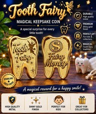 Tooth Fairy Coin Gold Keepsake Token Fairy Money Gift for Kids Collectible