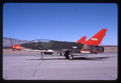 Sl17  Original Slide 1991  North American F-100 Super Sabre el Toro Base 290a