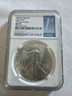 2025 (P) SILVER EAGLE NGC MS70 EAGLE PRIVY FIRST DAY OF ISSUE FDI 1ST LABEL