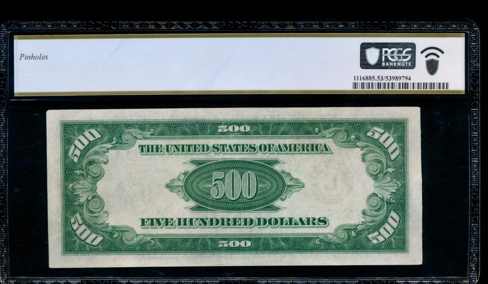 AC 1934 $500 FIVE HUNDRED DOLLAR BILL Richmond PCGS 53 comment - Image 2 of 2