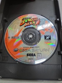 Saturn Bomberman - Sega Saturn Tested & Working  Rare Disc & Back Part Of Case