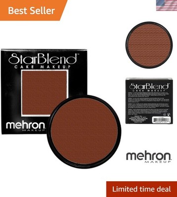 Professional Grade StarBlend Wet/Dry Cake Makeup - Sable Brown Powder Foundation