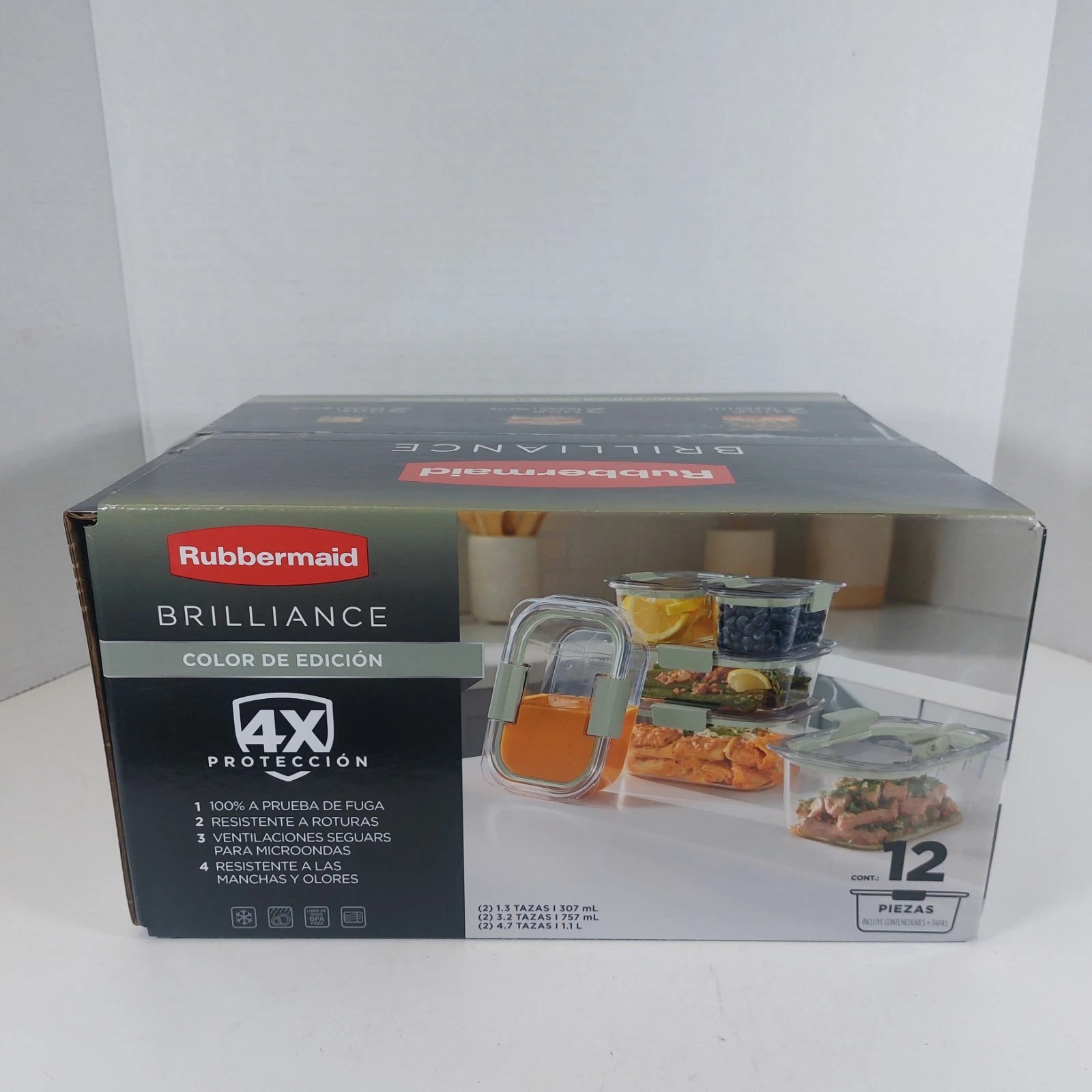 Rubbermaid Brilliance 12pc Food Storage Container Set