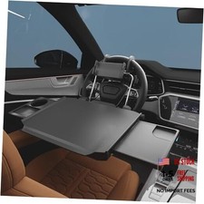 2-in-1 Car Steering Wheel Tray  Backseat Headrest Table, Adjustable Large