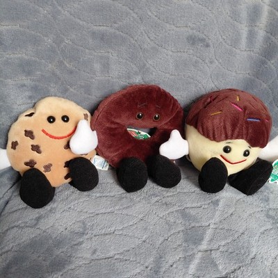 Vintage 1998 Entenmann s Bean Bag Sweeties Limited Edition Plush Lot of 3 w Tags