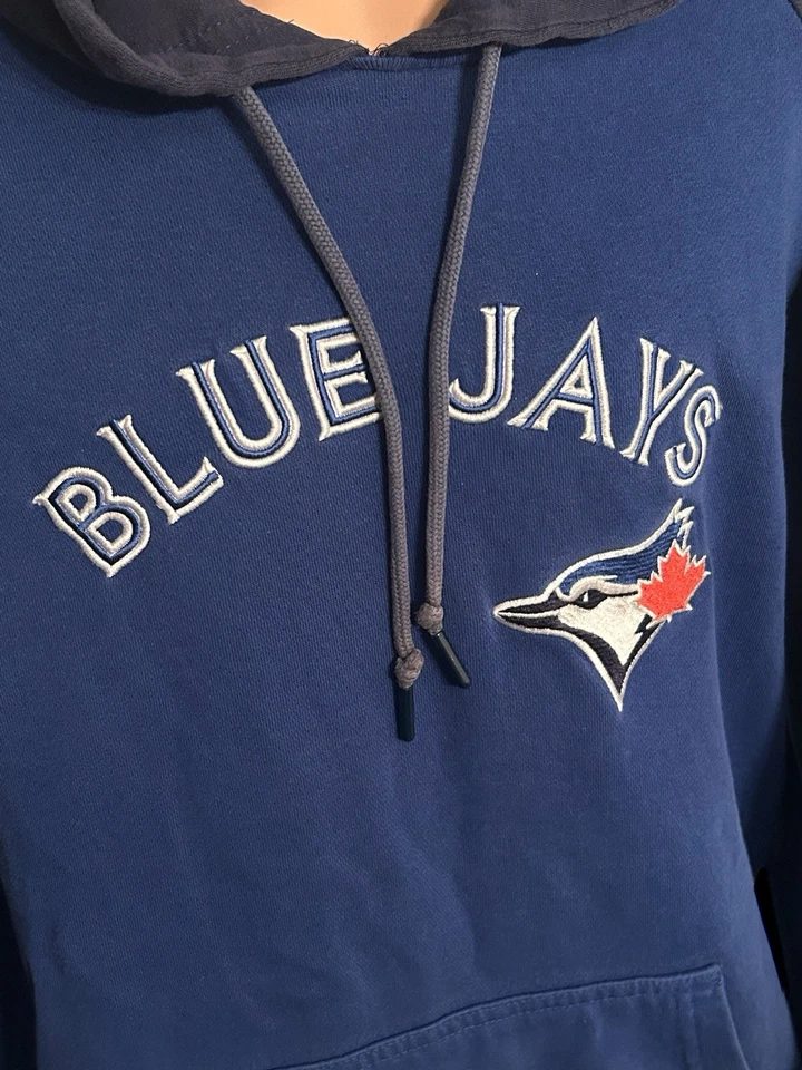 Sudadera pulóver con capucha majestuosa mediana Toronto Blue Jays para hombre Foto 2 de 4