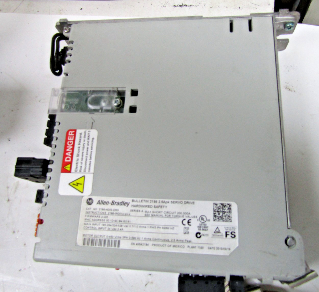 ✌️ ALLEN BRADLEY 2198-H008-ERS SERVO DRIVE KINETIX 5500 BULLETIN 2198 6.25Apk