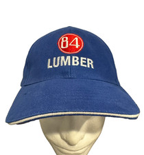 84 Lumber Blue Adjustable Baseball Cap Hat Build On What We Know Cotton