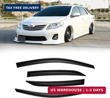 Window Visors for Toyota Corolla 2009-2013, Rain Guards Shields Vent Deflector S