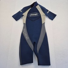 ALDER Wetsuit Shorty Small Blue Mens Shortie Logo