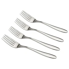 Dinner Fork Flatware Set, 18/10 Stainless Steel Table Forks, 12 Pieces, A