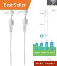 2-Pack Shampoo  Conditioner Pump Dispensers - 33.8 oz Liter Compatibility