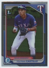 2024 Bowman Chrome Prospects Yolfran Castillo Texas Rangers #BCP-159
