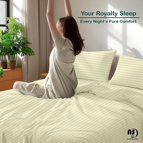 Adjustable Split King Sheet Set for Sleep Number Beds, Premium 100% Long Stap... - Picture 6 of 8