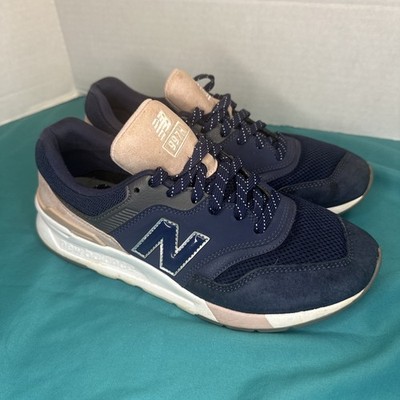 New Balance 997H Women's Sneakers Navy Blue Pink Athletic Shoes Size 8