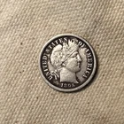 1895-s Barber dime Xf details QA1054