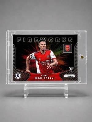 Gabriel Martinelli RC- Brazil, Fireworks SP, 2021-22 Prizm EPL, Arsenal