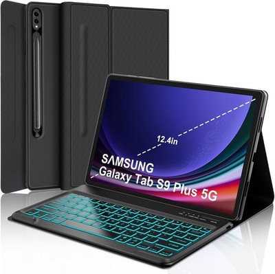 Keyboard Case for Samsung Galaxy Tab S9+ Plus 12.4 inch - Galaxy Tab Case S10+ w