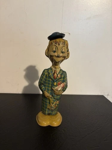 1939 Marx Mortimer Snerd Edgar Bergen Tin Litho Wind-Up Figure Working Vintage