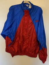 Vintage 1990s Nike Nylon Windbreaker   Red/Blue Colorblock   Size Large