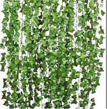 12 Pack 84 Feet Fake Ivy Leaves Artificial Garland Greenery Hanging Plant Vine W