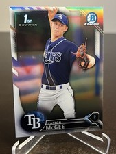 Easton McGee 1st Bowman Chrome Refractor 2016 #BDC-28 Tampa Bay Rays
