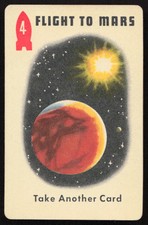 1952 Ed-U-Cards Space Race Card Game Flight To Mars Deck No. 2 EX-EXMINT