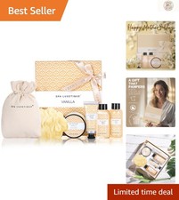 Spa Gifts for Women 6pc Vanilla Bath Sets Women Gift With Body Lotion, Shower...