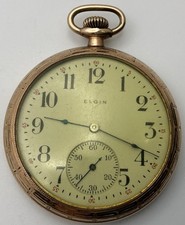 1921 Elgin Grade 315 12s Model 3 15J Gold Filled Pocket Watch RUNS