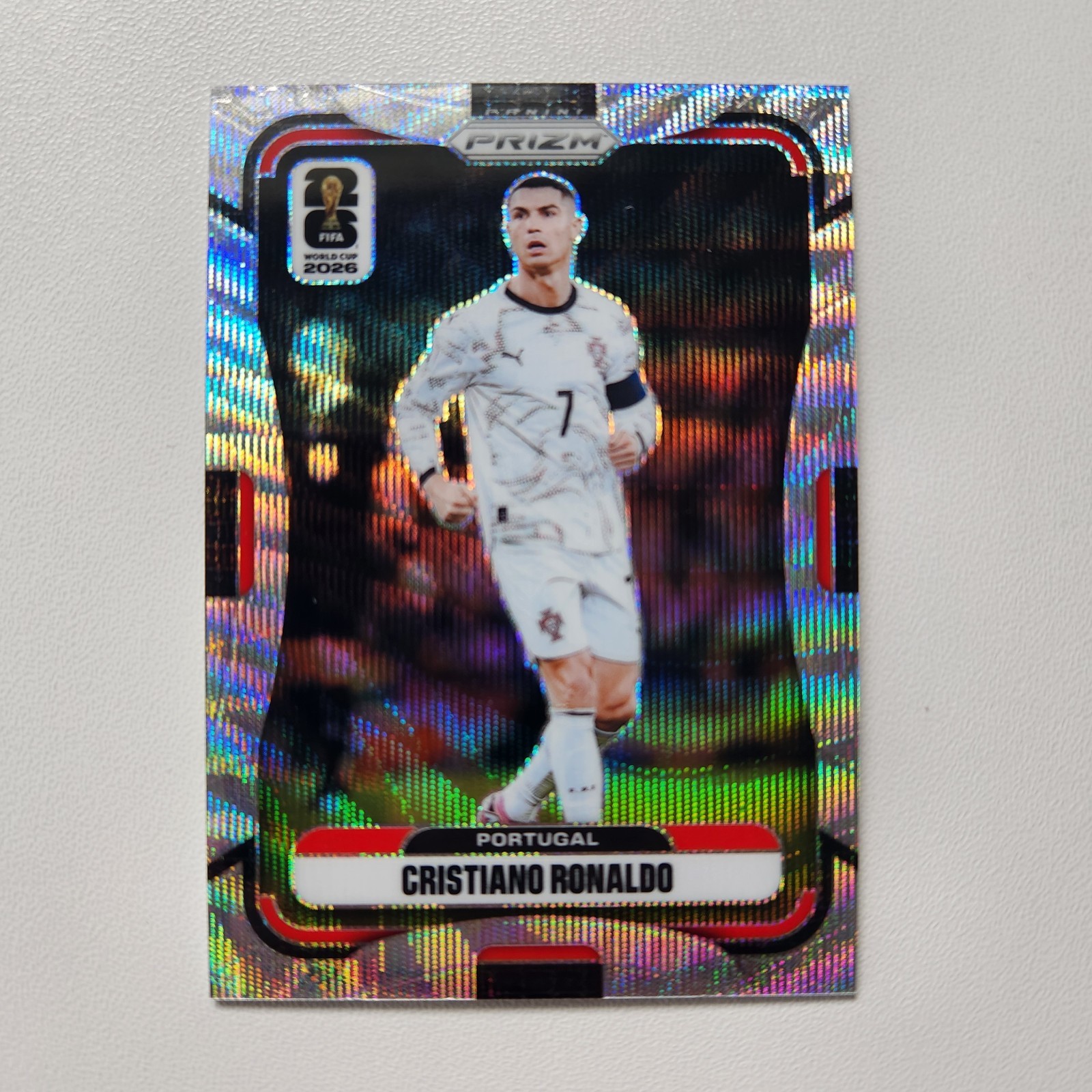 🔥💎Panini 2026 Prizm FIFA World Cup Cristiano Ronaldo Portugal Silver Wave #367