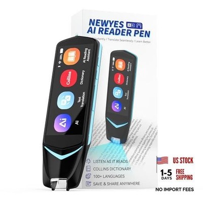 AI Pen, Reading Pen for Dyslexia Scan Reader Pen 4 Text to Speech Device 3.99''