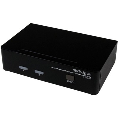 StarTech.com 2 Port DisplayPort KVM Switch - 2560x1600, TAA @60Hz - Dual Port...