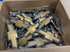 Lot Of 50 Gold Chevy Emblems Factory Oem Lot Of 50 Gold Chevy Emblems Factory Oem