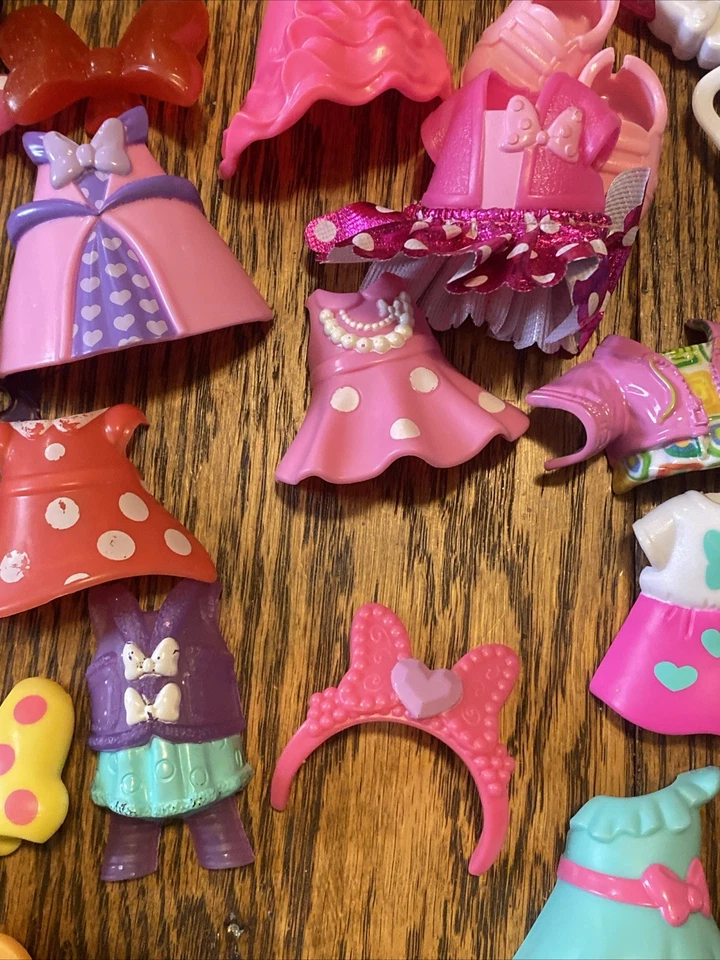 Disney Minnie Mouse Bowtique Dress Up Dolls- Snap N’ Style Clip Lot Of 40 - Image 4 of 4