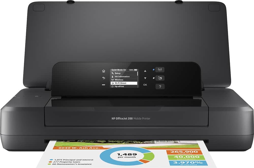その他 HP OfficeJet 200 Mobile Printer HP - OfficeJet 200 Mobile Inkjet Printer - Black | eBay