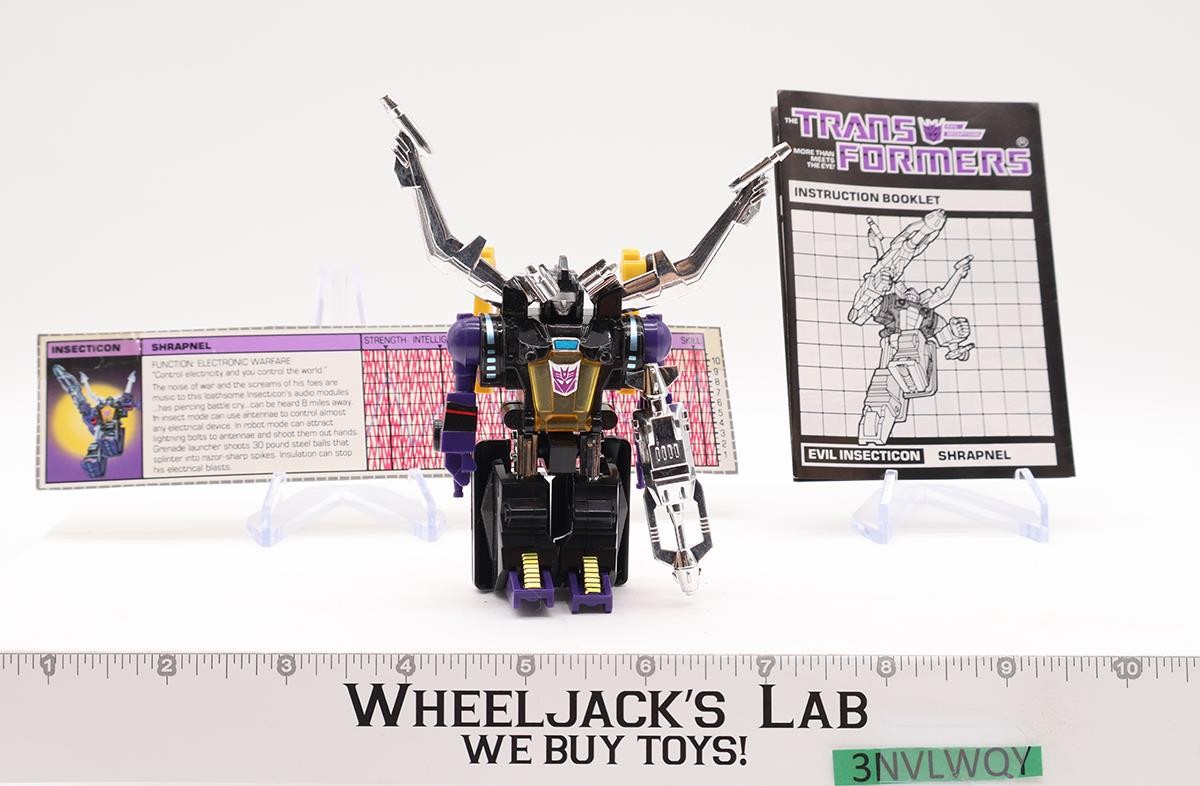 Shrapnel 100% Complete 1985 Vintage Hasbro G1 Transformers Action Figure