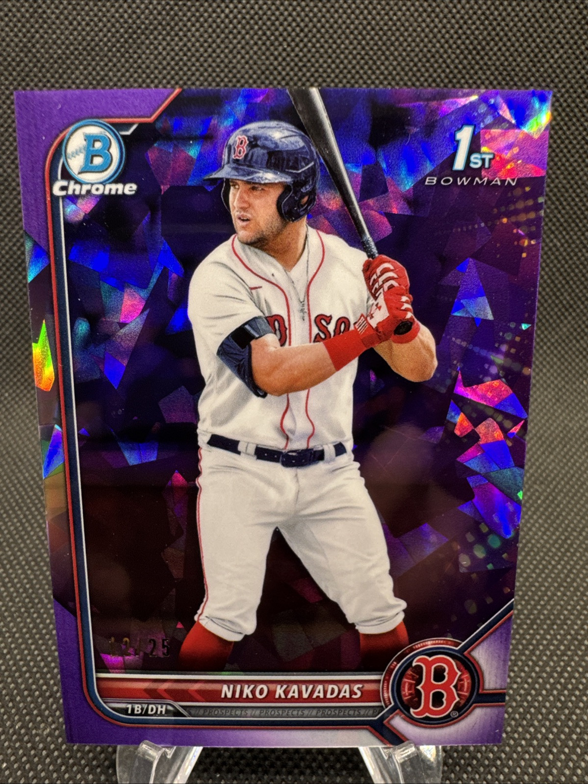 2022 Bowman Baseball Sapphire Niko Kavadas 1st Bowman Purple #'d /25 Red Sox