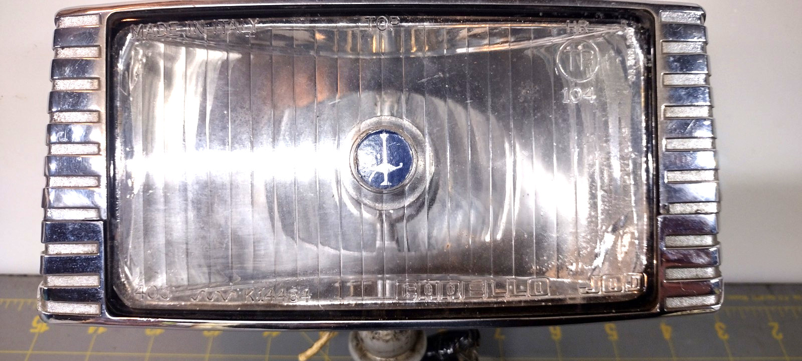 Vintage CARELLO JOD 405 FOG SPOT LIGHT Headlight Ferrari Maserati Lamborgini KU