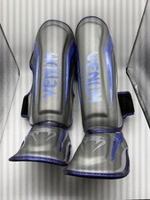 Venum Elite Shin Guards - Grey- Special Editi...